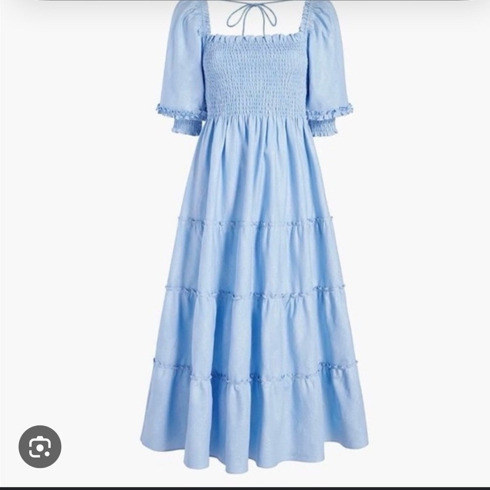 Hill House Light Blue Midi Dress